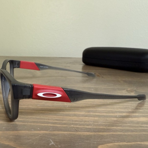 Oakley Youth Boys Sat Grey‎ Smoke Red OY8012 Top Level Eyeglasses - Picture 3 of 8